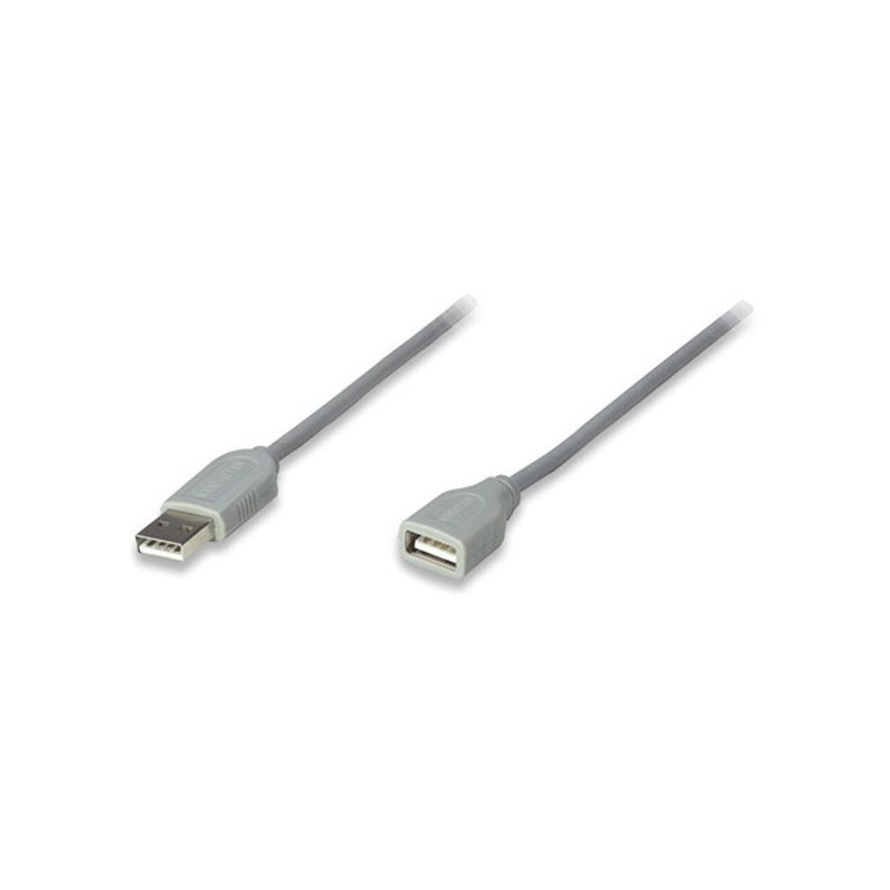 CABLE MANHATTAN  USB EXTENCION 4.5 M GRIS 340960