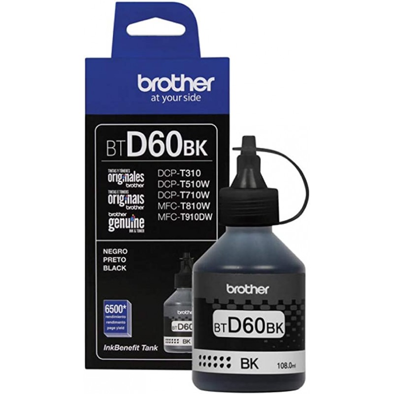 TINTA BROTHER T310 NEGRO BTD60BK