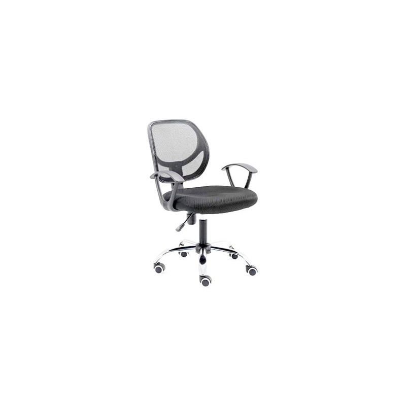 SILLA DE OFICINA NEXTEP NE-650S DE ALTURA AJUSTABLE RECLINABLE TELA BASE GIRATOR